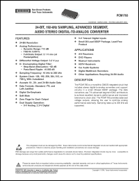 Click here to download PCM1793DBR Datasheet