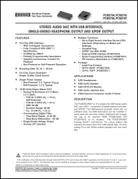 Click here to download PCM2707PJT Datasheet