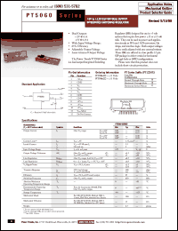 Click here to download PT5060 Datasheet