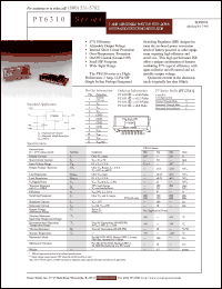 Click here to download PT6310 Datasheet