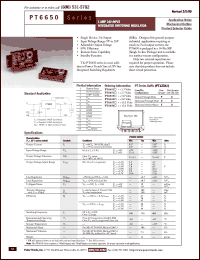 Click here to download PT6651 Datasheet