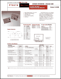 Click here to download PT6670 Datasheet
