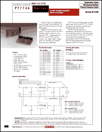 Click here to download PT7746 Datasheet