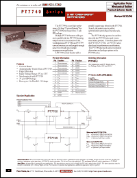 Click here to download PT7749 Datasheet