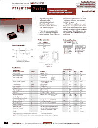 Click here to download PT78HT200 Datasheet