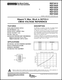 Click here to download REF3040AIDBZT Datasheet