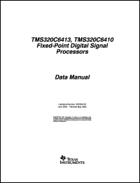 Click here to download TMX320C6413ZTSA500 Datasheet