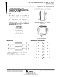 Click here to download SN54ALS04 Datasheet