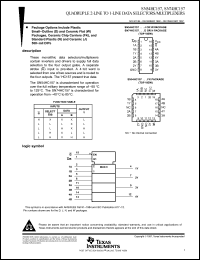 Click here to download SN54HC157W Datasheet