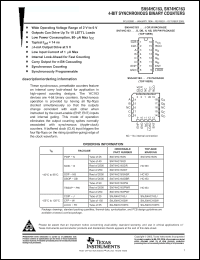 Click here to download SN54HC163FK Datasheet