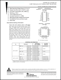 Click here to download SN54HC164FK Datasheet