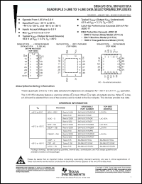 Click here to download SNJ54LVC157AW Datasheet