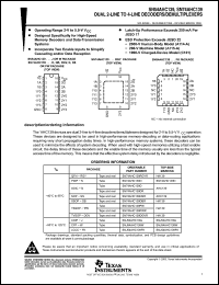 Click here to download SN74AHC139NSRE4 Datasheet