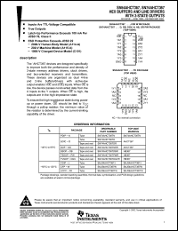 Click here to download SNJ54AHCT367W Datasheet