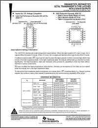 Click here to download SN74AHCT373DB Datasheet