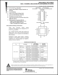 Click here to download SN74LV4052ADBRE4 Datasheet