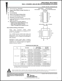 Click here to download SN74LV4052ADE4 Datasheet
