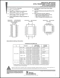 Click here to download SN74LV573APWT Datasheet