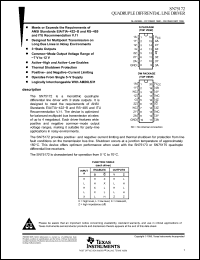 Click here to download SN75172 Datasheet