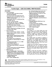 Click here to download TAS5086 Datasheet