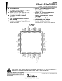 Click here to download TLK3101 Datasheet