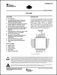 Click here to download TLV320AIC1109 Datasheet