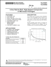 Click here to download TLV3501AIDBVR Datasheet
