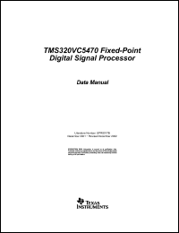 Click here to download TMS320VC5470GHK Datasheet