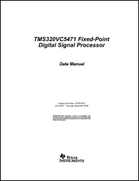 Click here to download TMS320VC5471 Datasheet