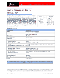 Click here to download TMS37134 Datasheet