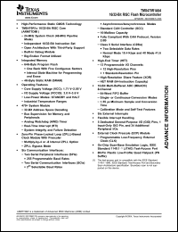 Click here to download TMS470R1A64 Datasheet