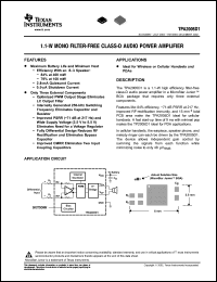 Click here to download TPA2005D1GQYR Datasheet