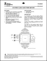 Click here to download TPA3005D2PHP Datasheet