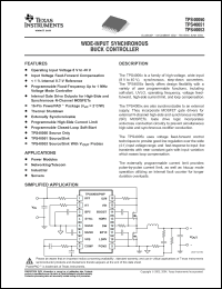 Click here to download TPS40050 Datasheet