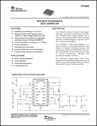 Click here to download TPS40052 Datasheet