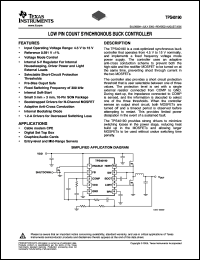 Click here to download TPS40190DRCTG4 Datasheet