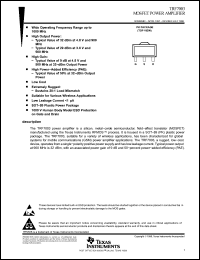 Click here to download TRF7003 Datasheet