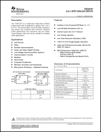 Click here to download TS5A3167YZPR Datasheet