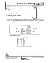 Click here to download 74AC11257NE4 Datasheet