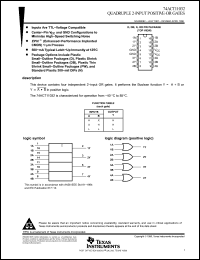 Click here to download 74ACT11032DBRE4 Datasheet