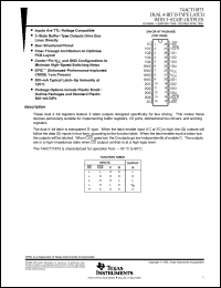 Click here to download 74ACT11873 Datasheet