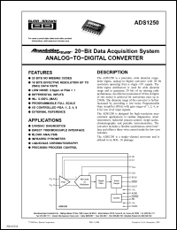 Click here to download ADS1250UG4 Datasheet