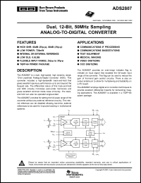 Click here to download ADS2807Y/1K5 Datasheet