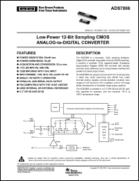 Click here to download ADS7806UBE4 Datasheet