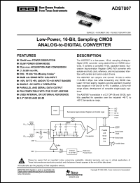 Click here to download ADS7807UB/1KE4 Datasheet