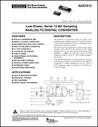 Click here to download ADS7812U/1KE4 Datasheet