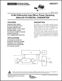 Click here to download ADS7817EC/250G4 Datasheet
