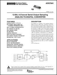 Click here to download ADS7841ES Datasheet
