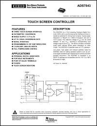 Click here to download ADS7843EG4 Datasheet