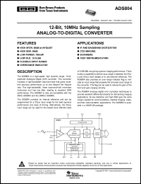 Click here to download ADS804EG4 Datasheet